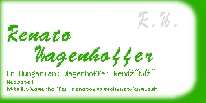 renato wagenhoffer business card